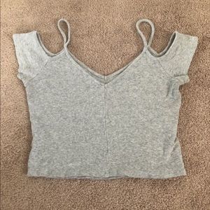 Forever 21 Gray Crop Top